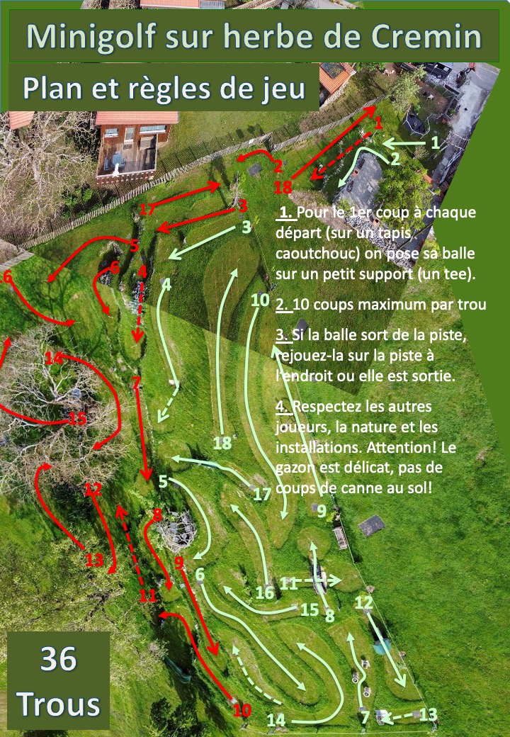 plan du mini-golf